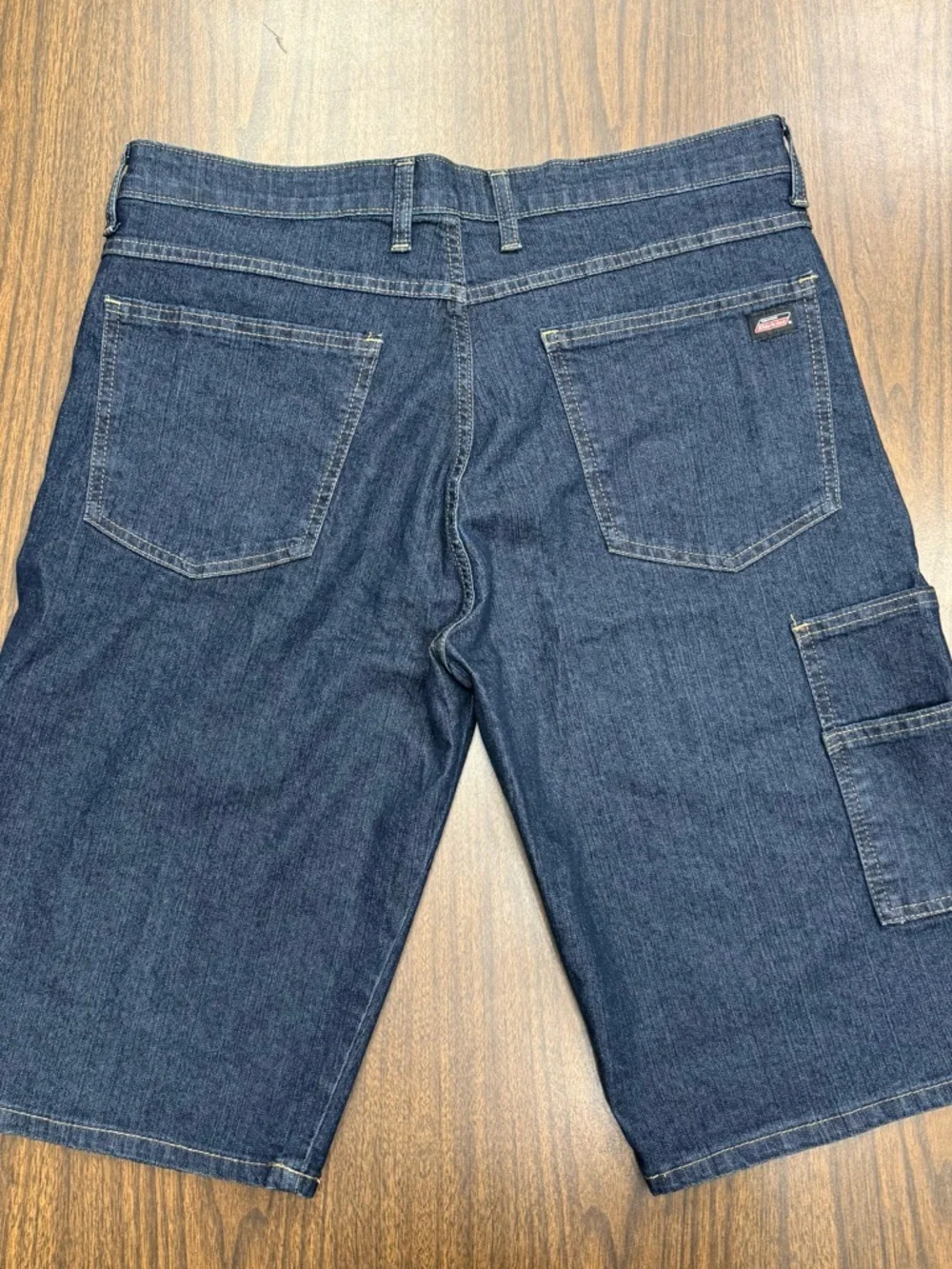 Dickies Men's Navy Flex Denim Carpenter Shorts Size 34 - Picture 9 of 12